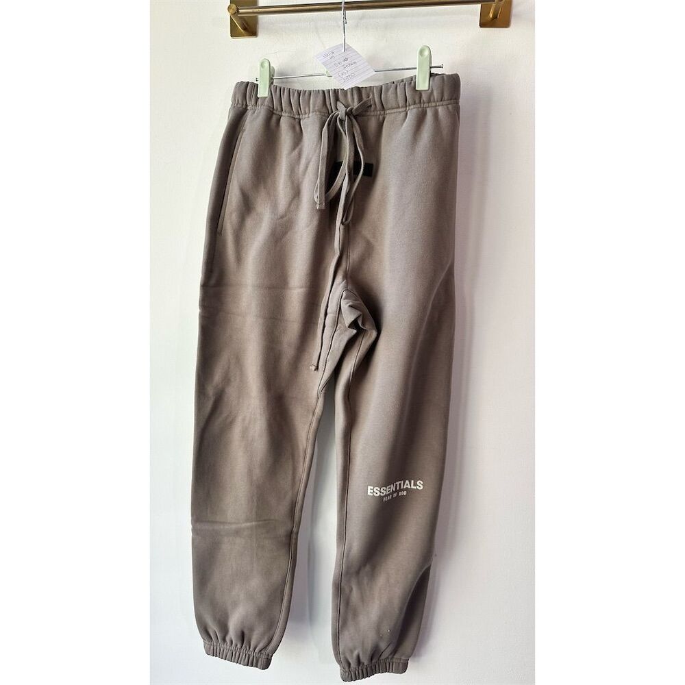 Essentials Fear of God Men's XS Taupe Sweatpants Casual Elastic Waist Pants - Picture 2 of 8